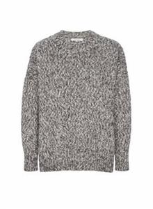 Женский круглый свитер Marl с V-образным вырезом в черной расцветке Multi FRAME