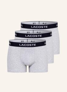 3 пары боксеров Lacoste, серый