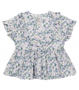 Топ из хлопка с цветочным принтом Il Gufo, Lilac