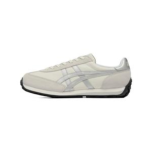 Edr 78 кожаные удобные низкие повседневные кроссовки unisex Onitsuka Tiger, бежевый/серебро
