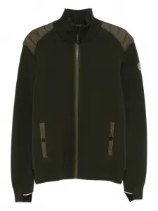 Свитер на молнии Moncler Grenoble, зеленый