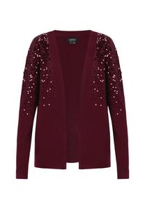 Usha BLACK LABEL Кардиган в винном красном
