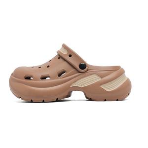 King Jinmai Коричневые женские клоги, цвет Brown