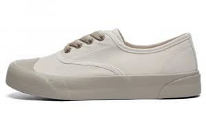 Холщовые кеды женские низкие бежевый Renben