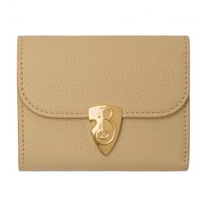 Burberry Женский кошелек из зерненой телячьей кожи песочного цвета