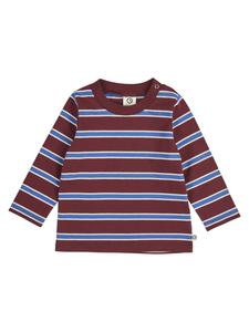 Müsli Детская футболка с длинными рукавами, цвет рыжевато-коричневый/лазурно-голубой/тофу