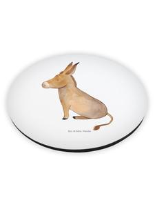 Mr. & Mrs. Panda Белый магнит на холодильник с изображением осла (без слов)