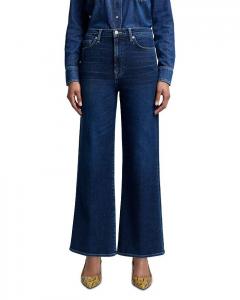 Широкие джинсы 7 For All Mankind со сверхвысокой посадкой в ​​цвете Paradise Cove, синий