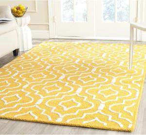 Ковер SAFAVIEH, 244 x 305 см, - коллекция Cambridge - большой - Gold & Ivory, ручной работы из шерсти, марокканский дизайн, идеально для гостиной, спальни, офиса, столовой (CAM141Q)