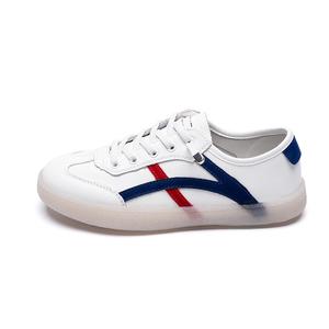 Стильные скейтбордические туфли женские ZHR, бело-серебристые [Свежая версия]