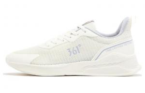 361° Женские беговые кроссовки Low top белые с фиолетовым Abrasion Resistant Breathable