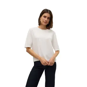 Свитер Vero Moda Silje 2/4 Oversize short sleeve, белый