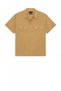 Рубашка Mil Sht из текстурированного рипстопа Beams Plus, Khaki