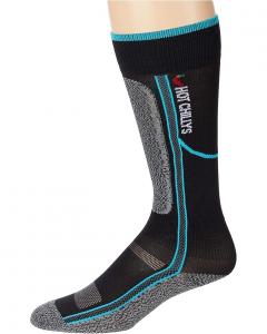 Женские носки Hot Chillys Elite Heat Low Volume, Black/Aqua