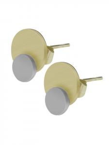 Adeliás Женские серьги - Серьги-гвоздики из нержавеющей стали серебристого цвета