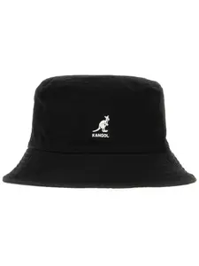 Панама с вышитым логотипом Kangol, черный