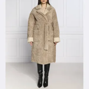 Дубленка стандартного кроя Silvian Heach, бежевый