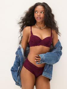 Бюстгальтер-Балконет Wink с легкой подкладкой Pink Wink, bling lace wild rose