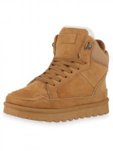 Высокие кеды VAN HILL, светло-коричневый