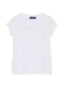 Футболка с логотипом Ermanno Scervino Junior, белый