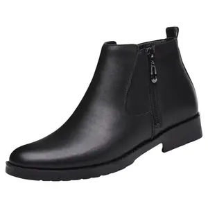 Journey of Inspiration Черные мужские полусапожки из черной шерсти, цвет Black Wool