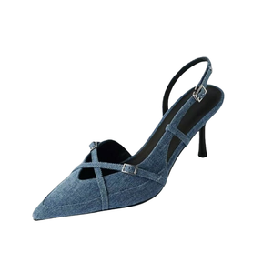 Xingdiman Туфли на высоком тонком каблуке, женские, светло-голубые