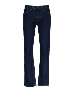 Мужские джинсы-слим средней посадки с пятью карманами Gant, синий