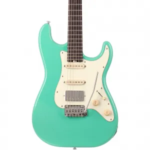 Электрогитара Schecter Guitar Research Nick Johnston Traditional HSS, Atomic Green, защитная накладка Mint Green