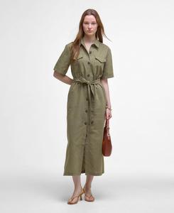 Платье миди Barbour Nicole, Dusky Green