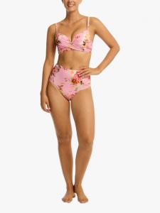 Бикини топ с перекрестными бретелями Rosewood Sea Level, Pink