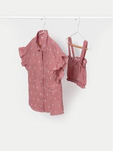 Блузка стандартного кроя Mayoral, розовый