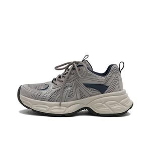 Дышащие легкие низкие кроссовки для увеличения роста, женские MASOOMAKE, Smoky Gray