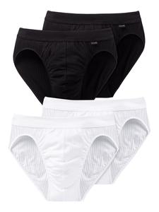 Трусы SCHIESSER Panty Authentic, черный/белый