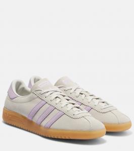 Бермуды из замши сникерсы Adidas, Grey One/Powder Plum/Gum 3