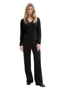 Рубашка с длинным рукавом Tom Tailor, черный