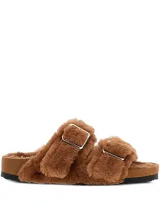 Босоножки 1774 Arizona из овчины Birkenstock, коричневый