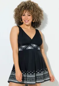 Купальник с разноцветными солнечными лучами Ulla Popken, Black