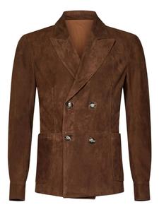 Замшевый блейзер FRANZESE COLLECTION, коричневый