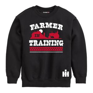 Флис Case IH Farmer In Training для мальчиков 8–20 лет Licensed Character, черный