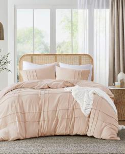 Комплект постельного белья Porter Washed Pleated из 3 предметов, размер Queen 510 Design, Blush