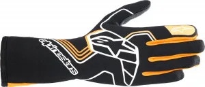 Гоночные перчатки Alpinestars Tech-1 Race V4, Black/fluorescent orange