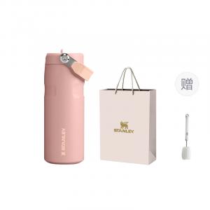Термокружка STANLEY, peach fuchsia 473ml[shopping bag included+cup cleaning brush]