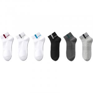 Набор унисекс носков WARRIOR, 6 pack[белый серый+белый синий+белый красный+черный+темно-серый+светло-серый]