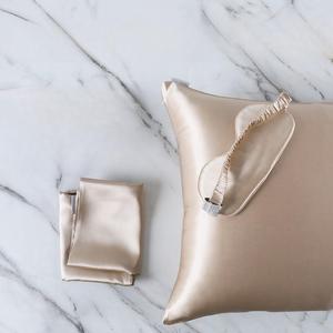 CSHWXY Наволочка из натурального шелка тутового шелкопряда двусторонняя с потайной молнией Gold Set