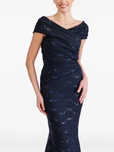 Платье макси Mobina 3 Talbot Runhof, синий