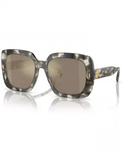 Женские солнцезащитные очки, зеркальные TY7193U Tory Burch, мультиколор