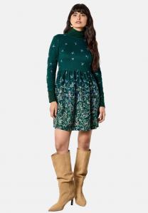 Платье Apricot FLORAL SOFT SKATER MINI, Green