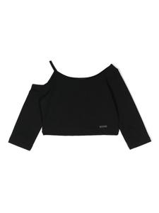 Monnalisa лонгслив с вырезами, черный