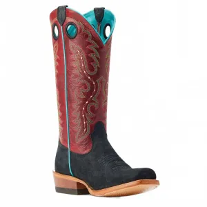 Женские ковбойские сапоги Futurity Roughout в цвете Boon Black Ariat