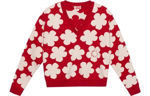 Свитер женский красный Kenzo